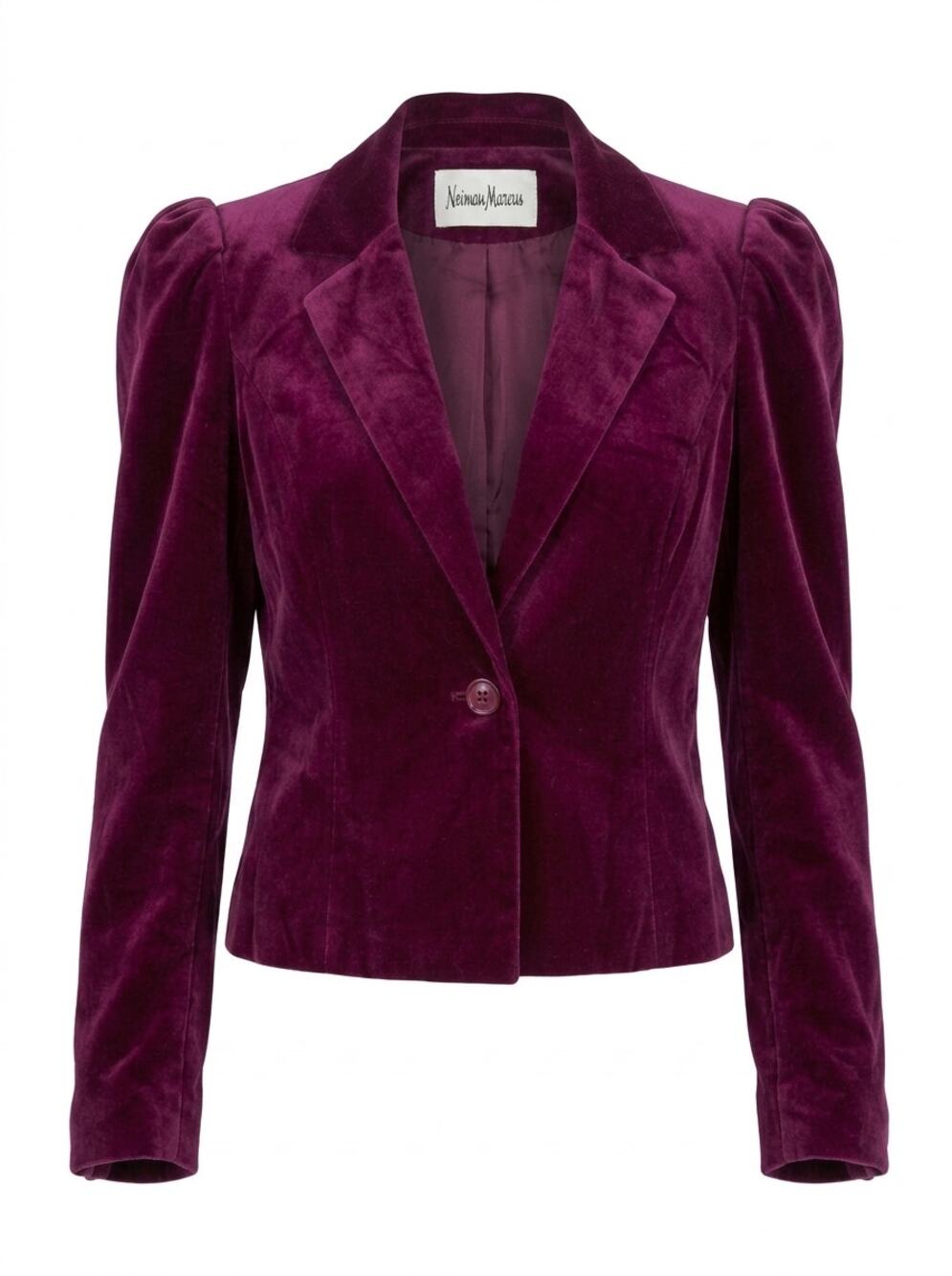 Vintage David Hayes Neiman-Marcus Velvet Lined Puff Jacket Women Size 6